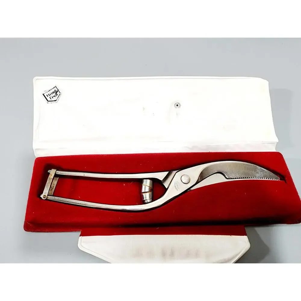 Vintage J. Kretzer Solingen Germany Serrated Stainless Steel Poultry Shears